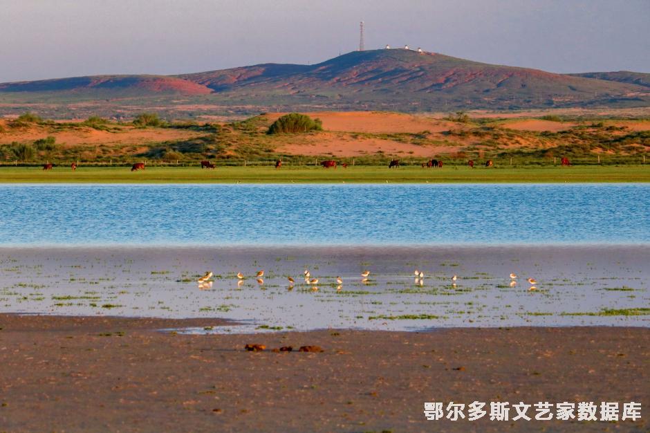 1.标题《七彩湖畔》 