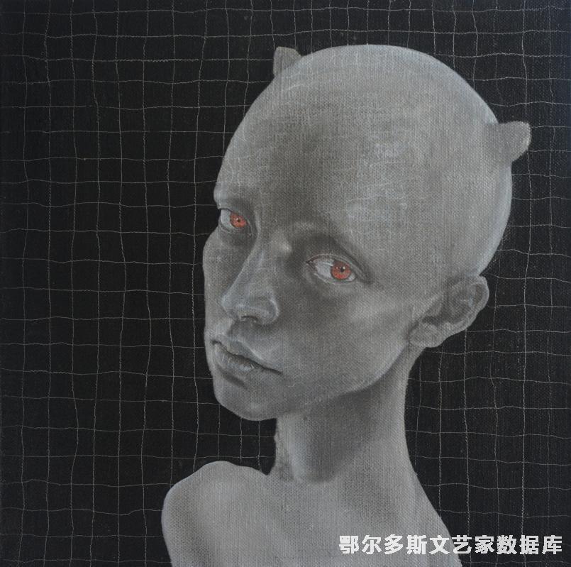 王敏 一道亮光NO.8   60×60 综合材料 2014