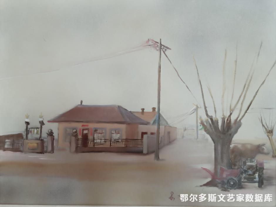 我的家 油画 60cm×80cm
