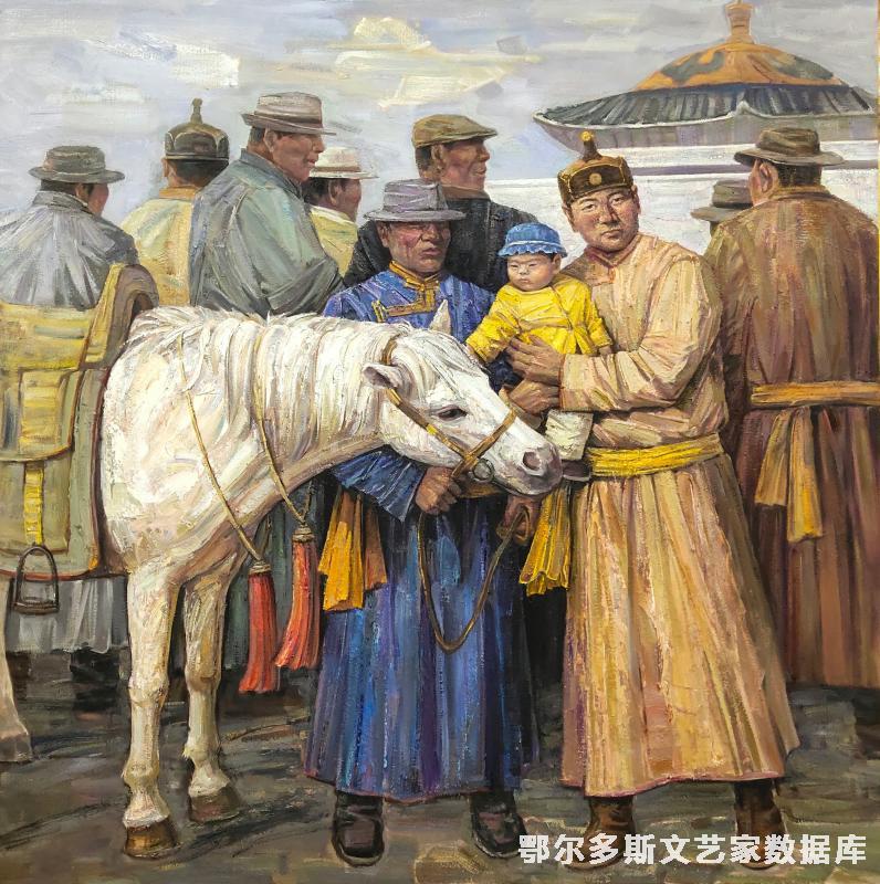 《魂牵》油画150cmX150cm