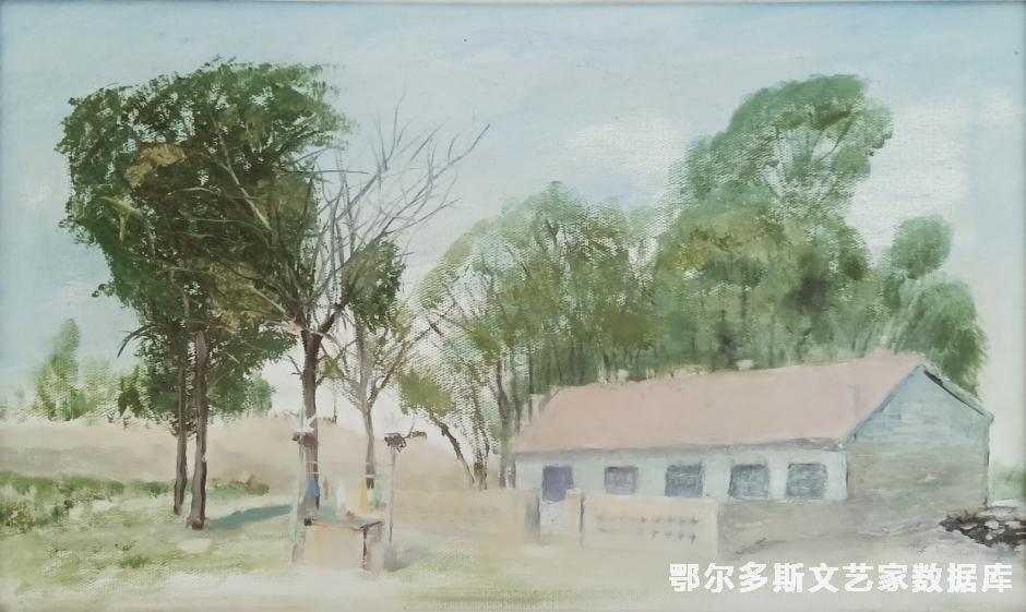 家 油画  60cm×80cm