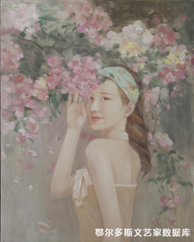 《女人花》油画100cmX80cm