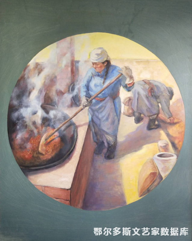 米香飘 油画 120cm×150cm