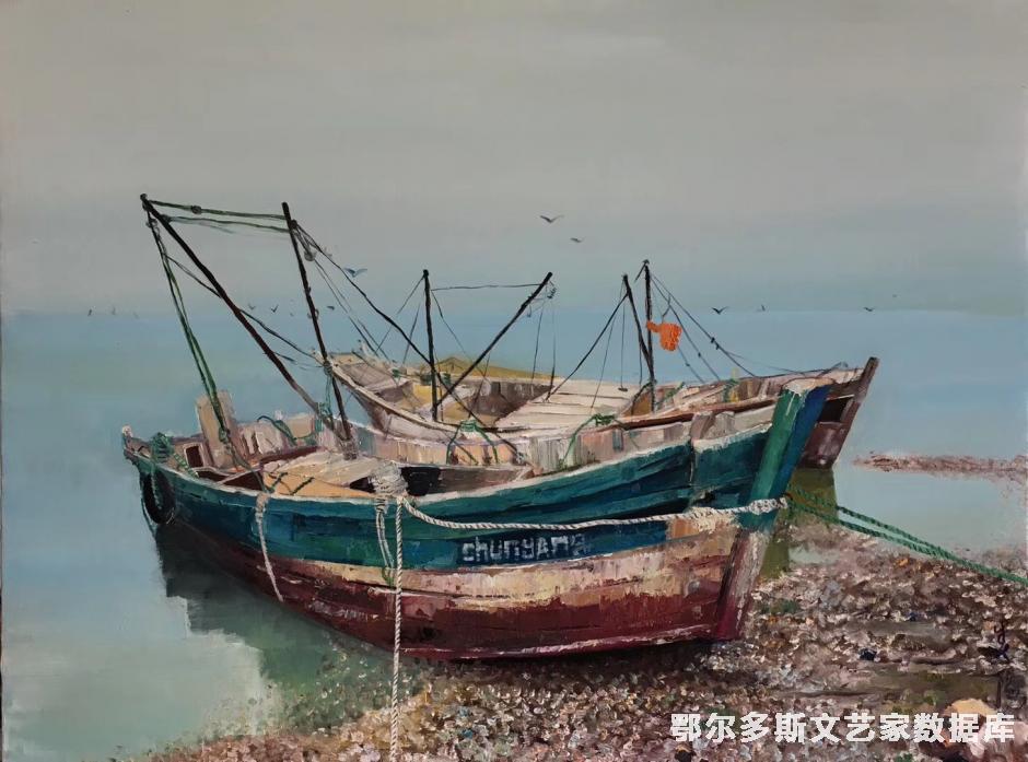 养马岛印象 油画 80cm×60cm