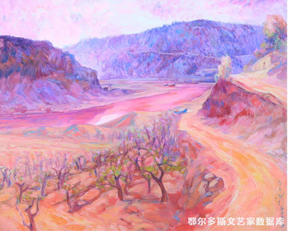 春降老区 油画 100cm×120cm