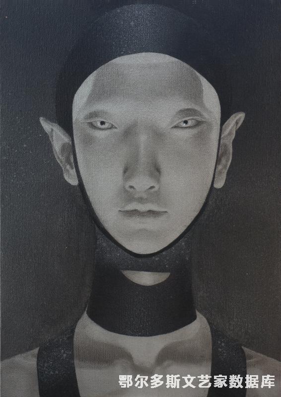 王敏《V.15》 50×70cm 综合材料 