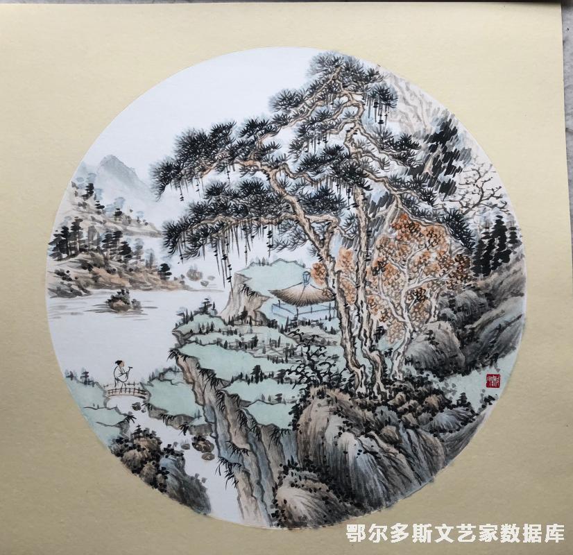 中国画《山水小品》（1）