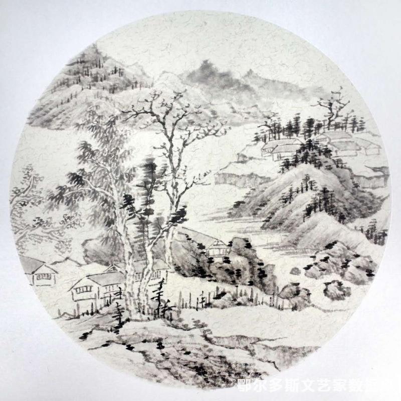 中国画《山水小品》 (3)