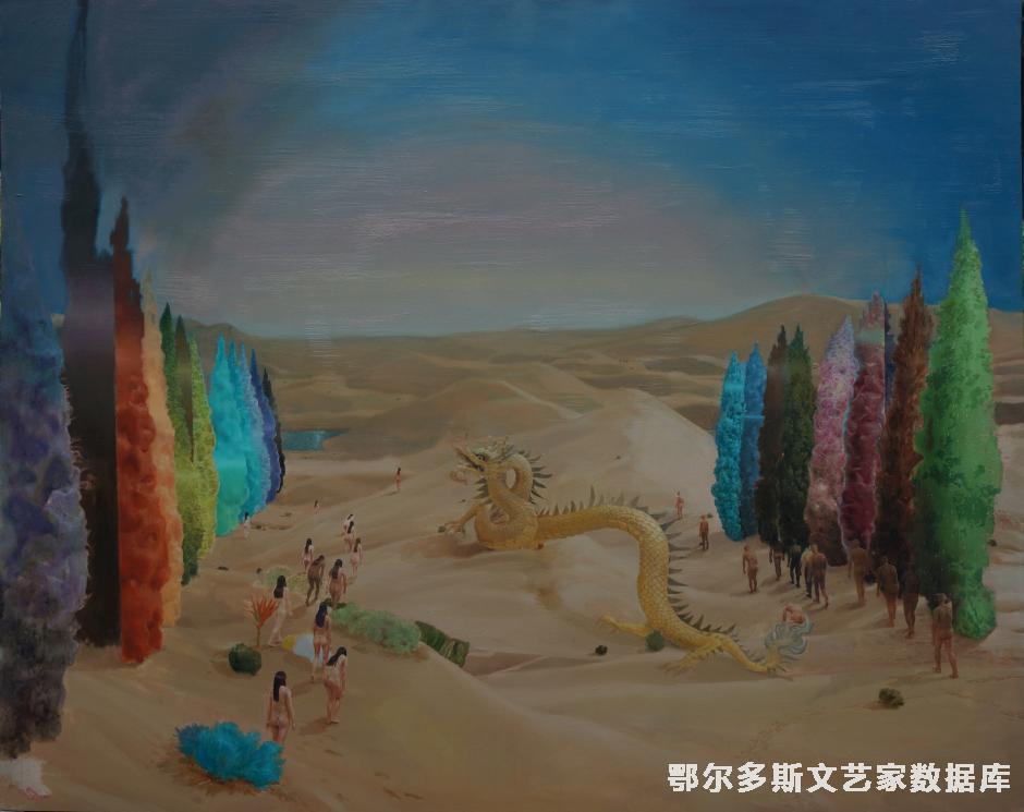 盘龙湾 布面油画200×160cm 2015 可参展